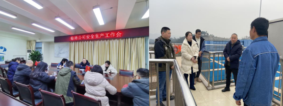 集團公司黨委委員、副總經(jīng)理劉林到臨港公司開展“元旦”節(jié)前安全生產(chǎn)檢查工作