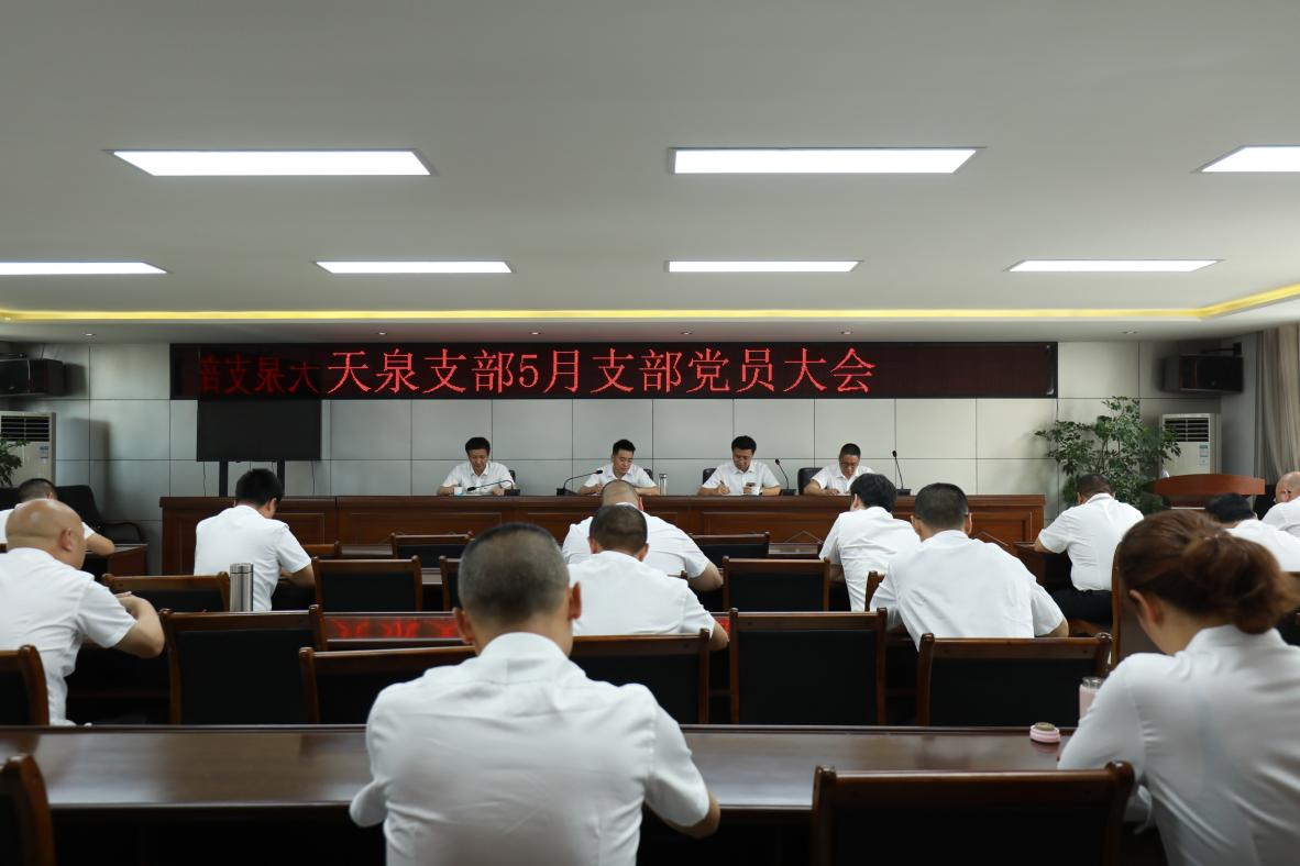 天泉公司黨支部召開支部大會暨主題黨日活動(dòng)