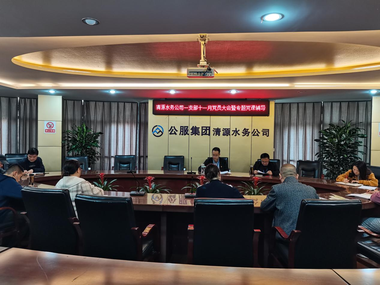 公司第一黨支部召開(kāi)十一月黨員大會(huì)暨專(zhuān)題黨課輔導(dǎo)